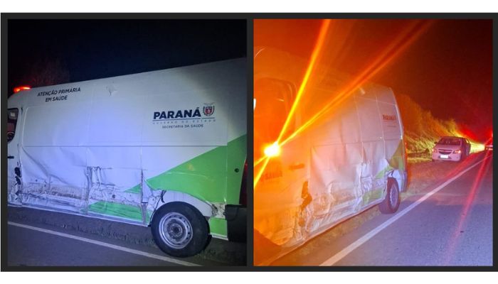 Pinhão - Acidente envolvendo três veículos mobiliza Polícia Rodoviária na PR-170